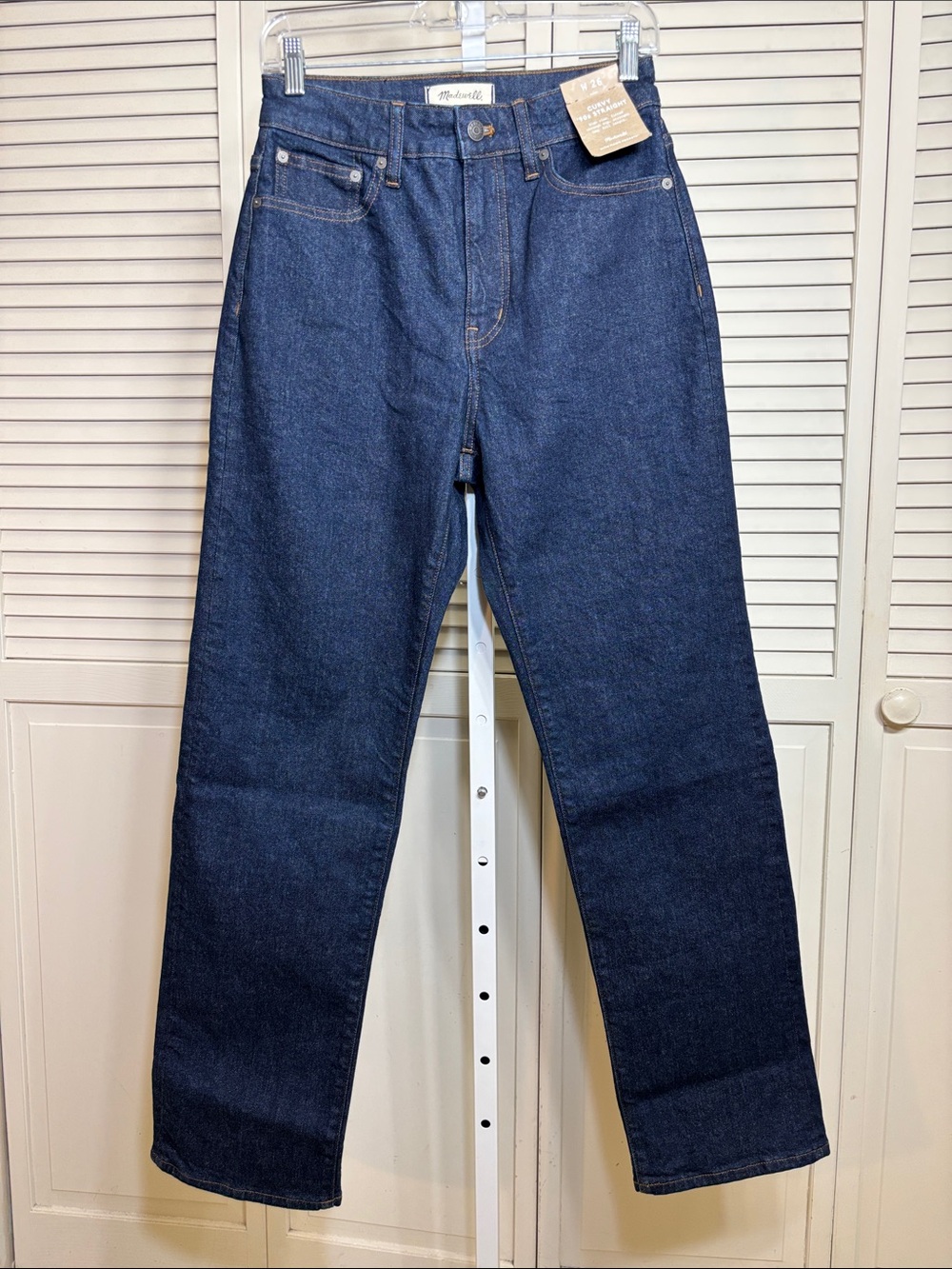 NWT Madewell The Curvy '90s Straight Jean Norman Wash Comfort Stretch Size 26 - Picture 6 of 16